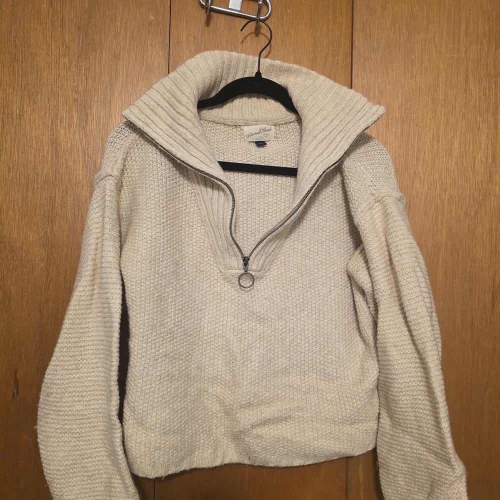 Universal Thread Cream Cowl Neck Sweater